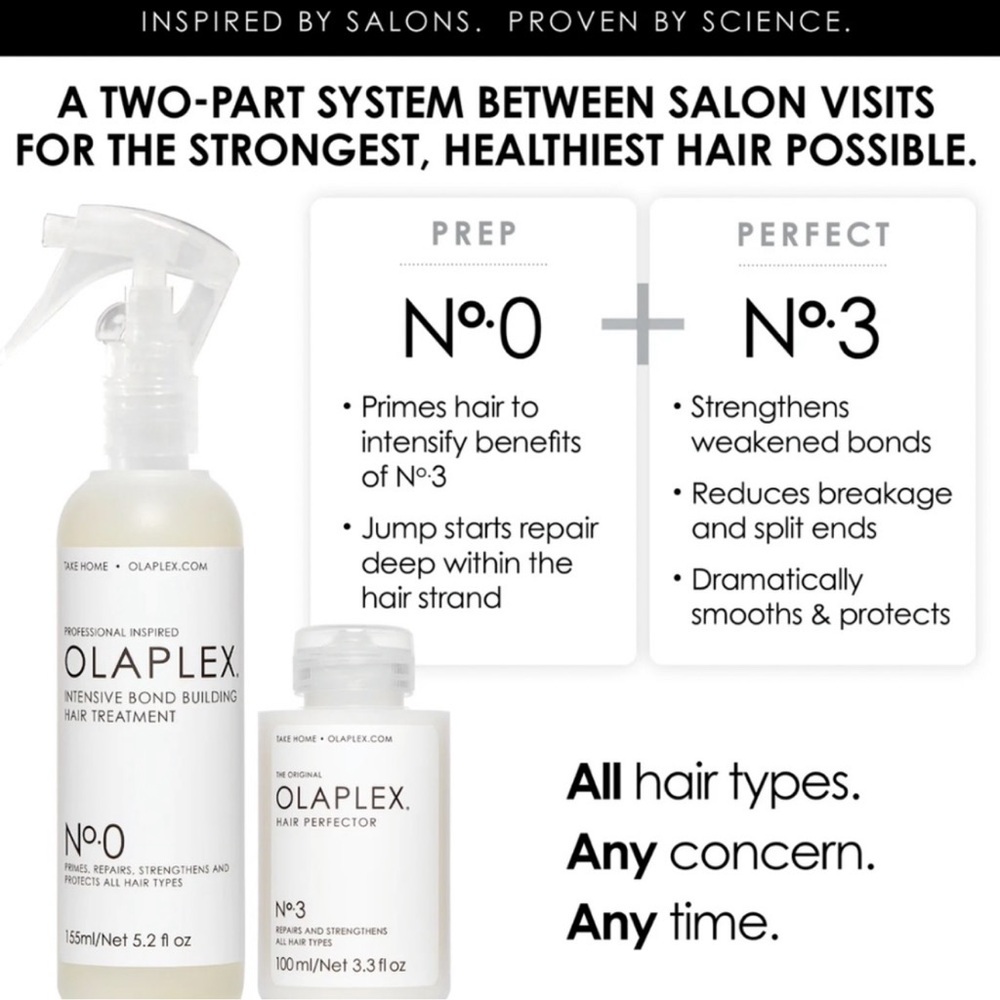 OLAPLEX No.0 Intensive Bond Building Hair Treatment Duo - Full Size Bottles - Picture 6 of 11